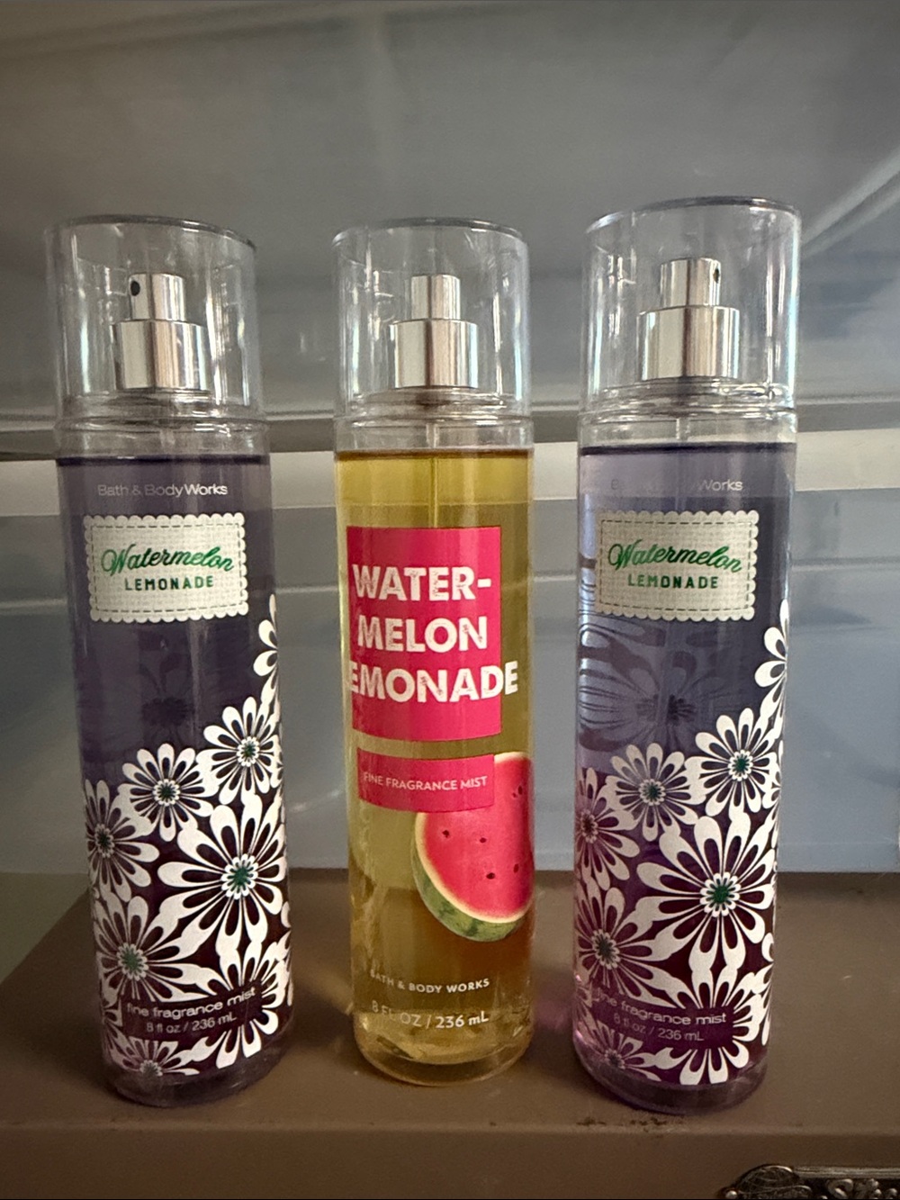 Bath & Body Works Watermelon Lemonade Fine Fragrance Mist lot of 3 full size new